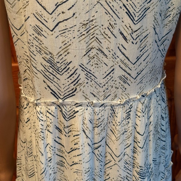 NWT Natura Women’s Size Small Maxi Bohemian Style Dress Green & Blue Sleeveless - Picture 9 of 16